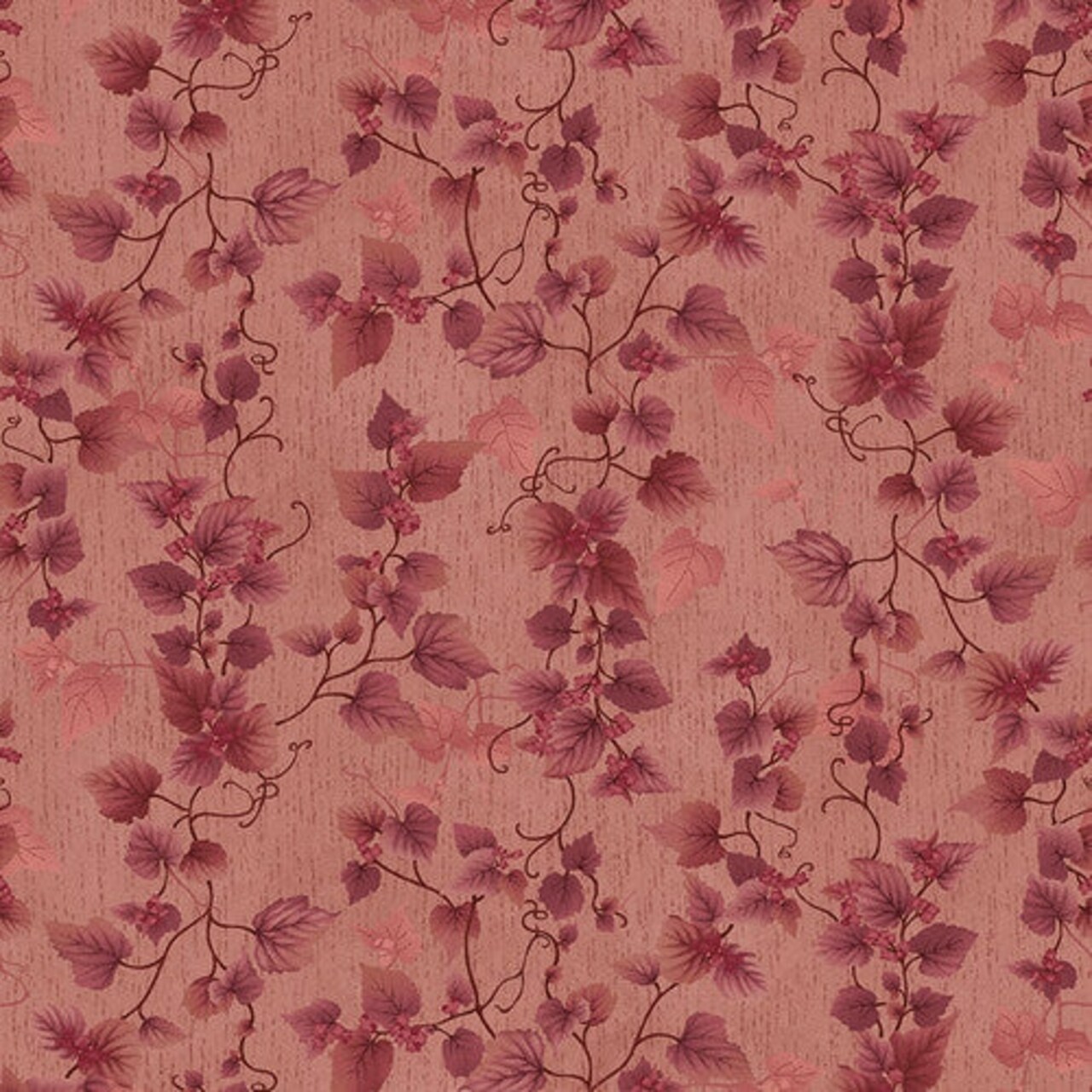 Fabric Henry Glass Pink Pressed Leaves Flossie's Flowers by the Quarter Yard 3375-22